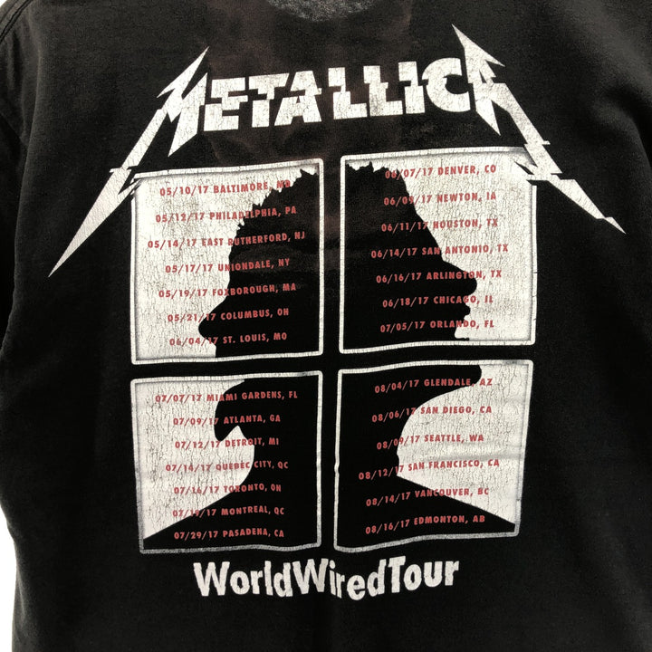 METALLICA Metallica Band T-shirt Band T Men's M size cotton black type Vintage Second Hand