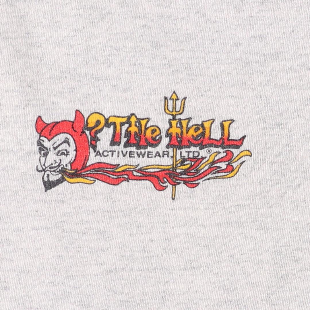 ALL SPORT Printed T-shirt Made in USA Men's L size cotton gray type Vintage Second Hand