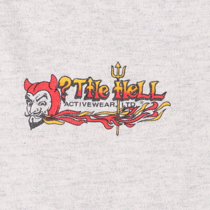 ALL SPORT Printed T-shirt Made in USA Men's L size cotton gray type Vintage Second Hand