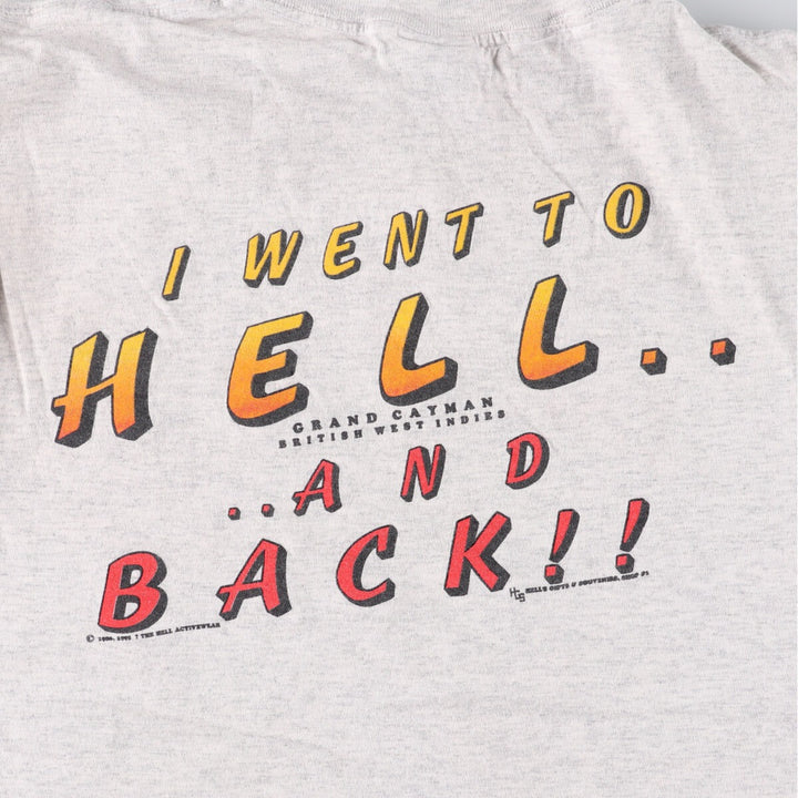 ALL SPORT Printed T-shirt Made in USA Men's L size cotton gray type Vintage Second Hand