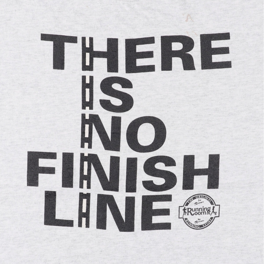 90'S Fruit of the Loom Message Print T-Shirt Made in Canada Men's Size L Vintage cotton gray type Vintage Second Hand