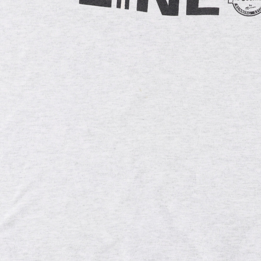 90'S Fruit of the Loom Message Print T-Shirt Made in Canada Men's Size L Vintage cotton gray type Vintage Second Hand