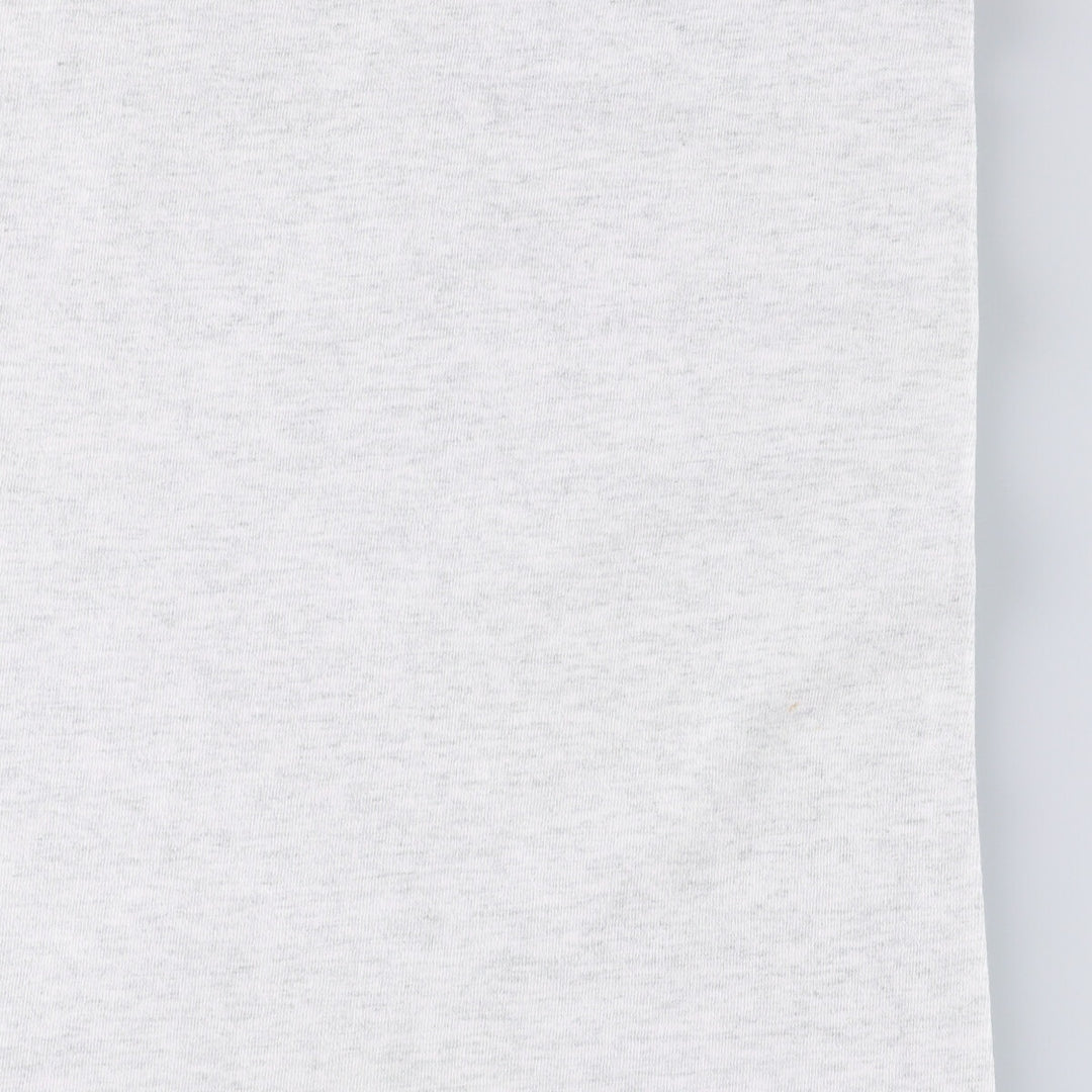 90'S Fruit of the Loom Message Print T-Shirt Made in Canada Men's Size L Vintage cotton gray type Vintage Second Hand