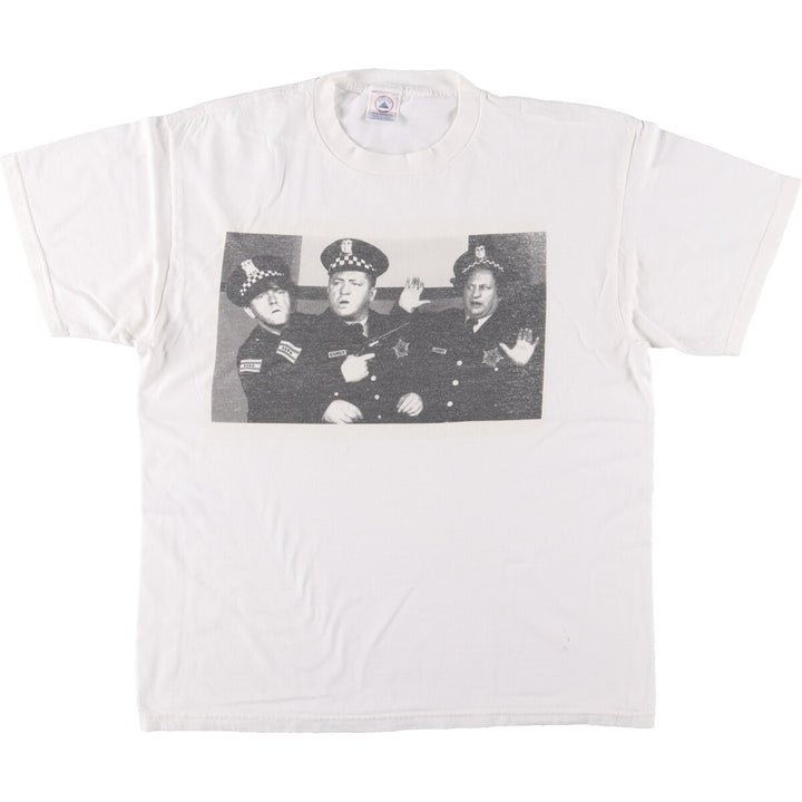 Delta The Three Stooges Movie T-shirt, Men's L size cotton white type Vintage Second Hand