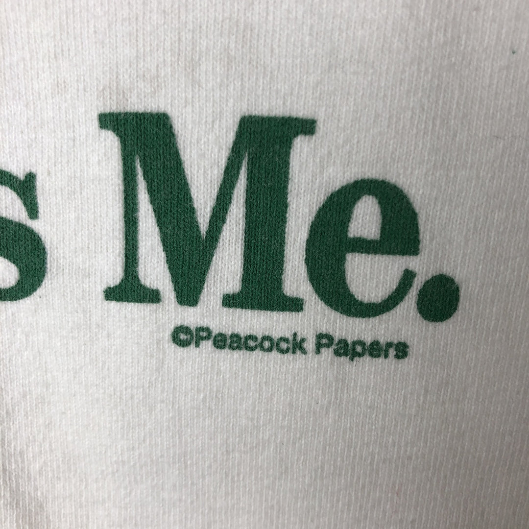 90'S Fruit of the Loom Heavy Cotton Printed T-Shirt Made in USA Men's XL Vintage cotton white type Vintage Second Hand
