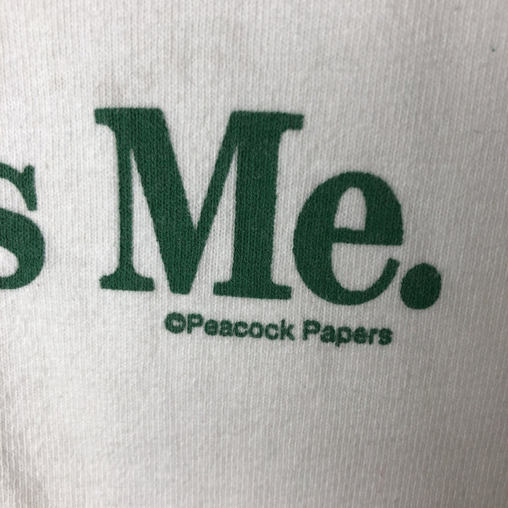 90'S Fruit of the Loom Heavy Cotton Printed T-Shirt Made in USA Men's XL Vintage cotton white type Vintage Second Hand