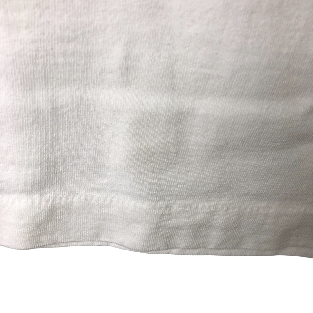 90'S Fruit of the Loom Heavy Cotton Printed T-Shirt Made in USA Men's XL Vintage cotton white type Vintage Second Hand