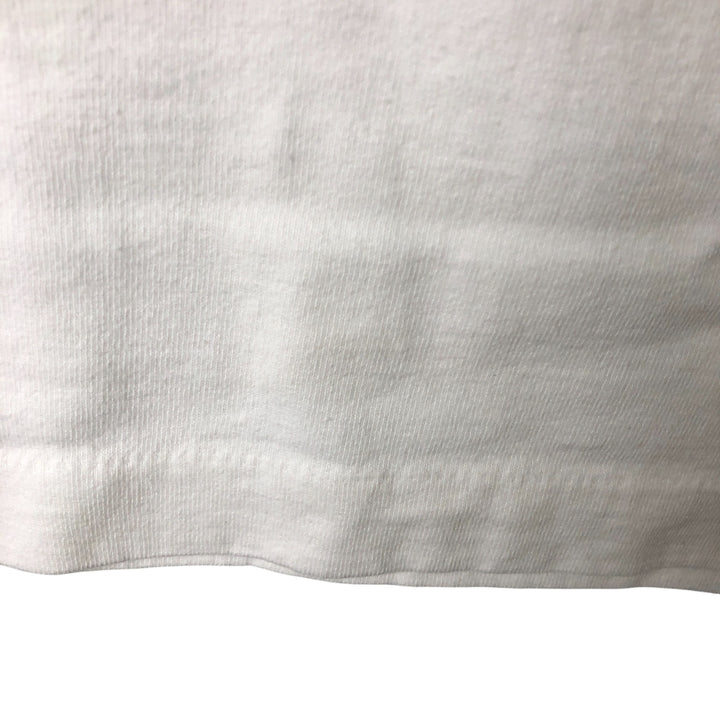 90'S Fruit of the Loom Heavy Cotton Printed T-Shirt Made in USA Men's XL Vintage cotton white type Vintage Second Hand