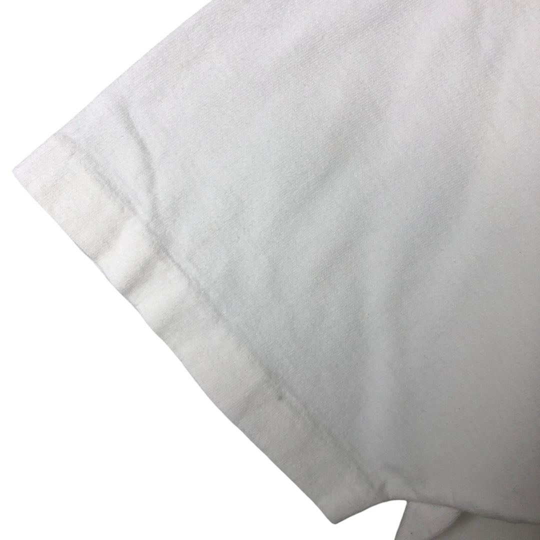90'S Fruit of the Loom Heavy Cotton Printed T-Shirt Made in USA Men's XL Vintage cotton white type Vintage Second Hand