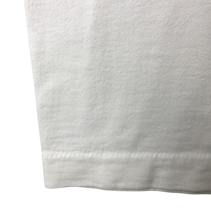 90'S Fruit of the Loom Heavy Cotton Printed T-Shirt Made in USA Men's XL Vintage cotton white type Vintage Second Hand
