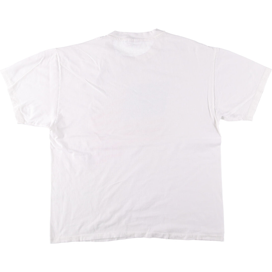 90s-00'S Hanes BEEFY-T Stars and Stripes Printed T-Shirt Men's XL Vintage cotton white type Vintage Second Hand