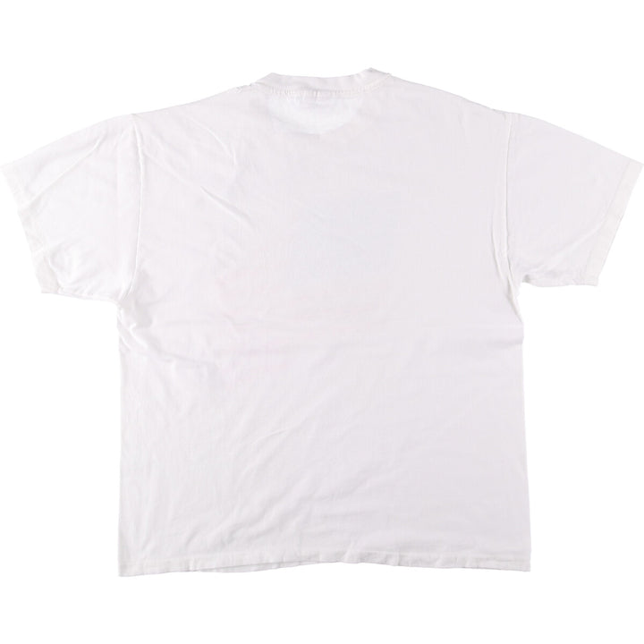 90s-00'S Hanes BEEFY-T Stars and Stripes Printed T-Shirt Men's XL Vintage cotton white type Vintage Second Hand
