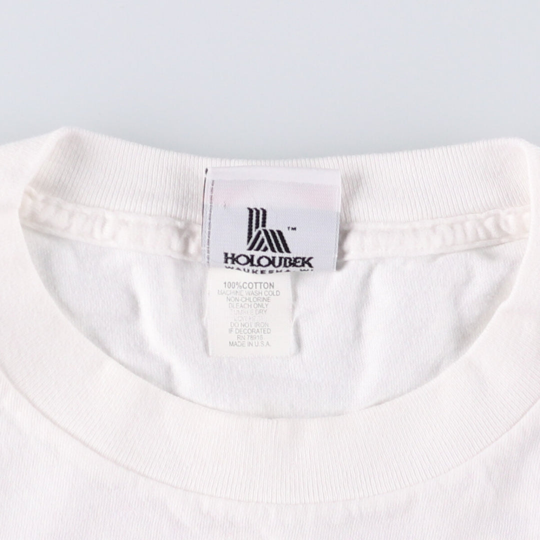 00'S Harley-Davidson Long Sleeve T-Shirt Made in USA Men's Size L cotton white type Vintage Second Hand