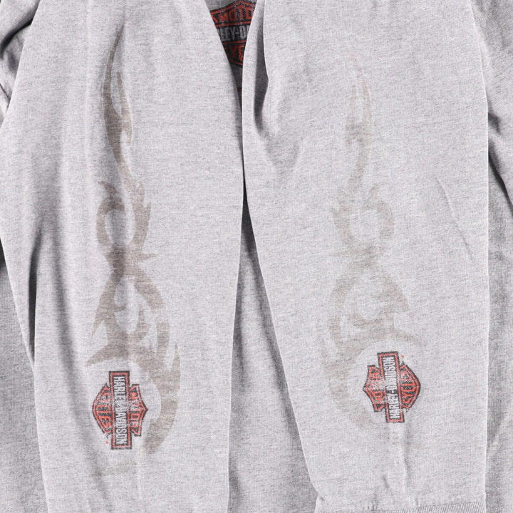 00'S Harley-Davidson Long Sleeve T-Shirt Made in USA Men's XL unknown gray type Vintage Second Hand