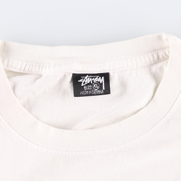 00'S Stussy Venus Long T-shirt, Men's XL size cotton white type Vintage Second Hand