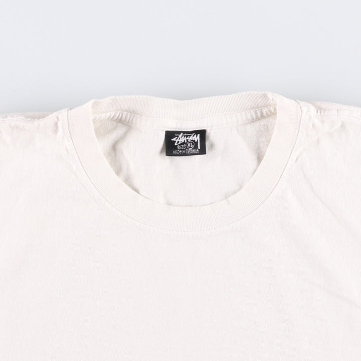 00'S Stussy Venus Long T-shirt, Men's XL size cotton white type Vintage Second Hand