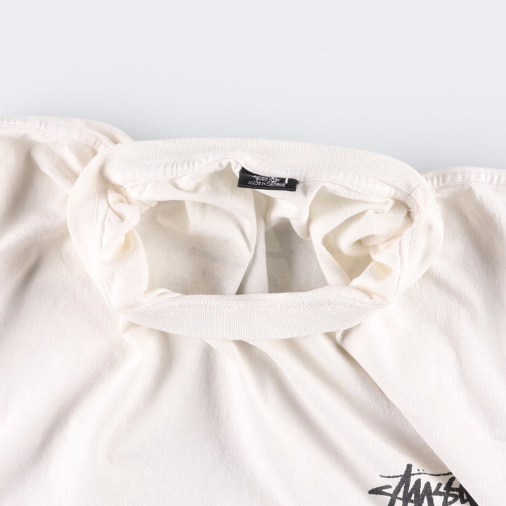 00'S Stussy Venus Long T-shirt, Men's XL size cotton white type Vintage Second Hand
