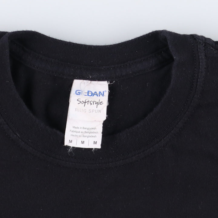 Gildan RED HOT CHILI PEPPERS Band T-shirt, Men's M size cotton black type Vintage Second Hand