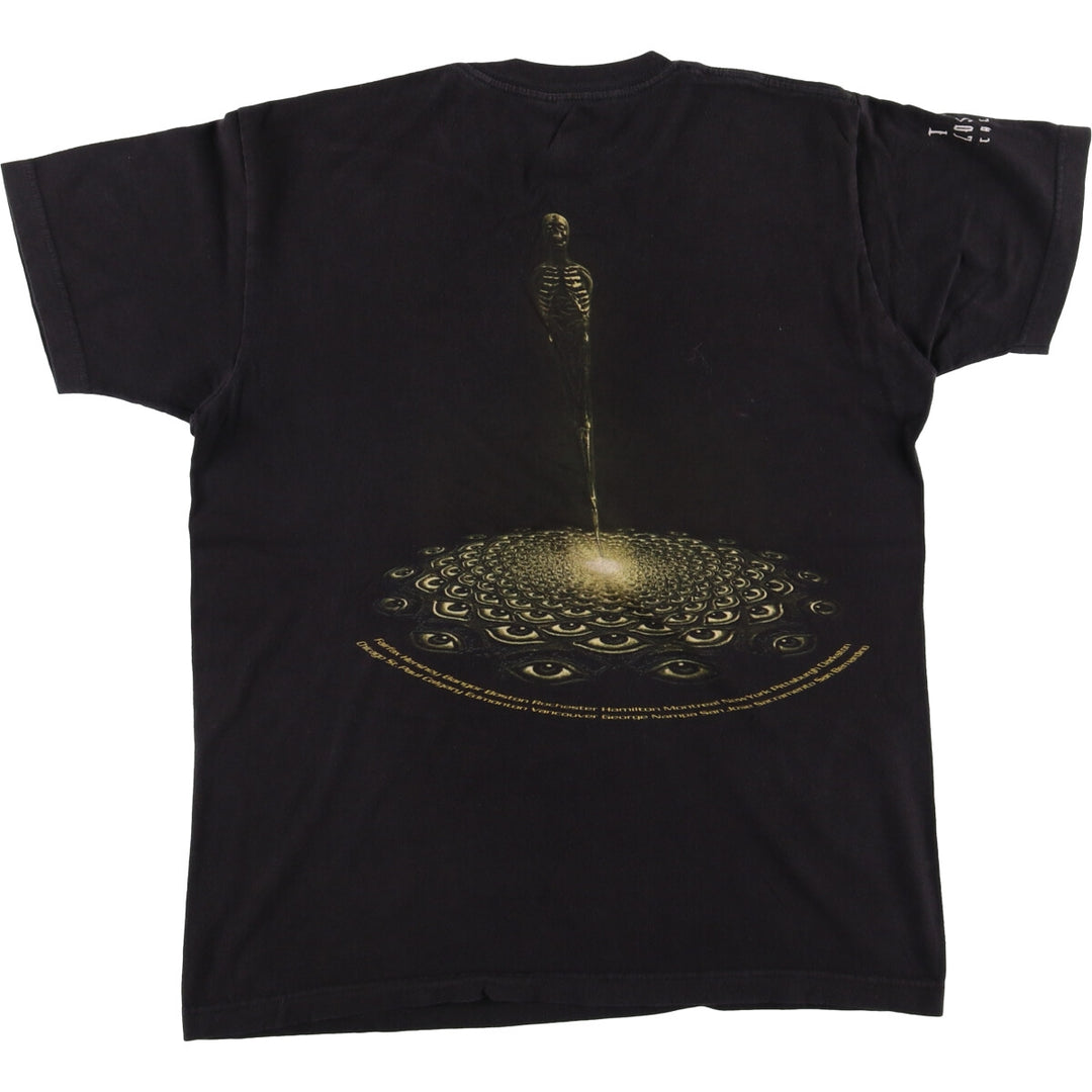 TULTEX TOOL Band T-shirt, Men's M size cotton black type Vintage Second Hand