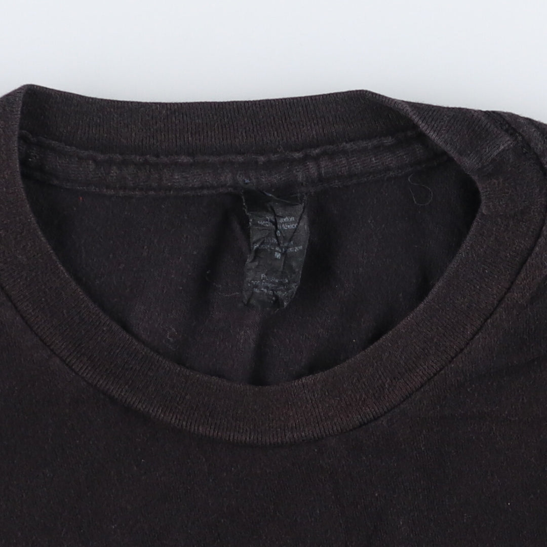 TULTEX TOOL Band T-shirt, Men's M size cotton black type Vintage Second Hand