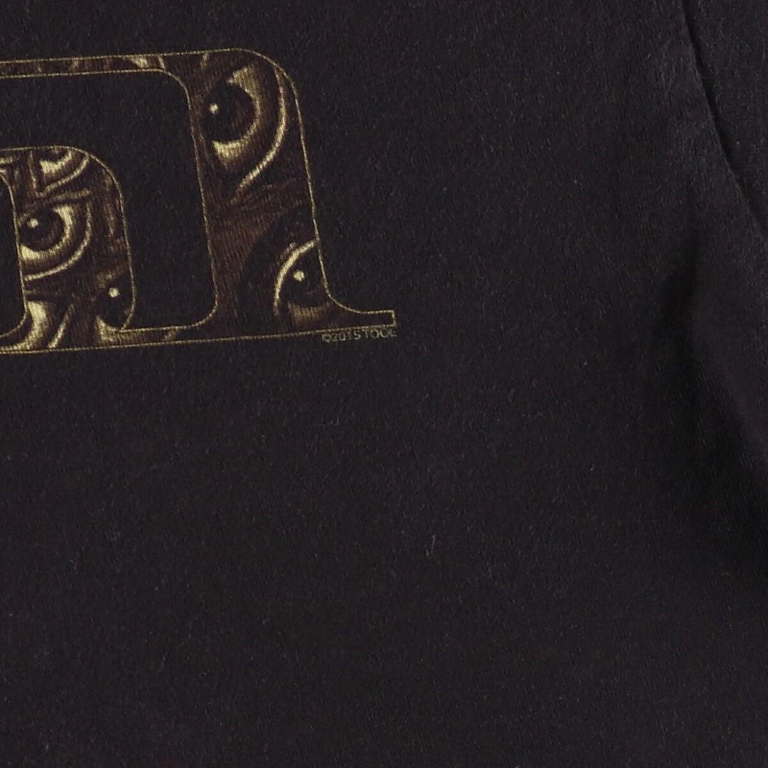 TULTEX TOOL Band T-shirt, Men's M size cotton black type Vintage Second Hand