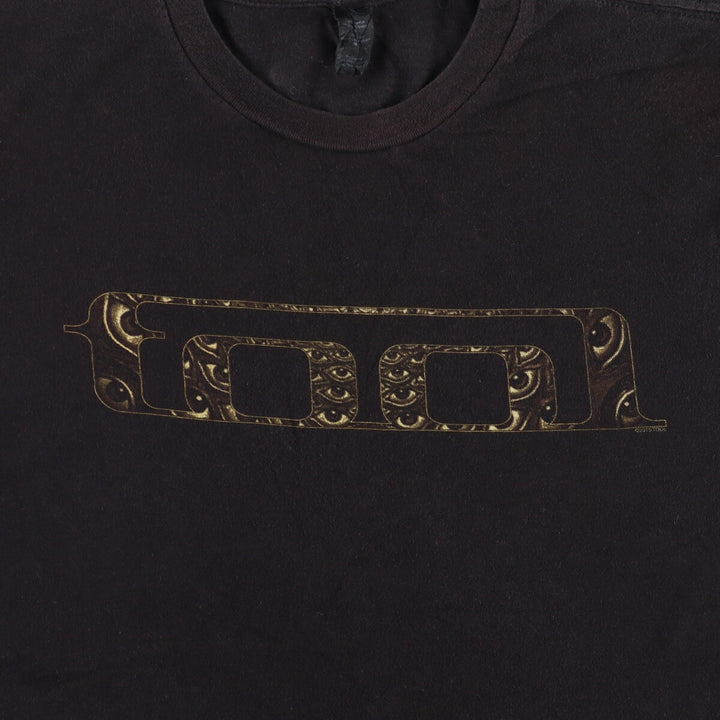 TULTEX TOOL Band T-shirt, Men's M size cotton black type Vintage Second Hand