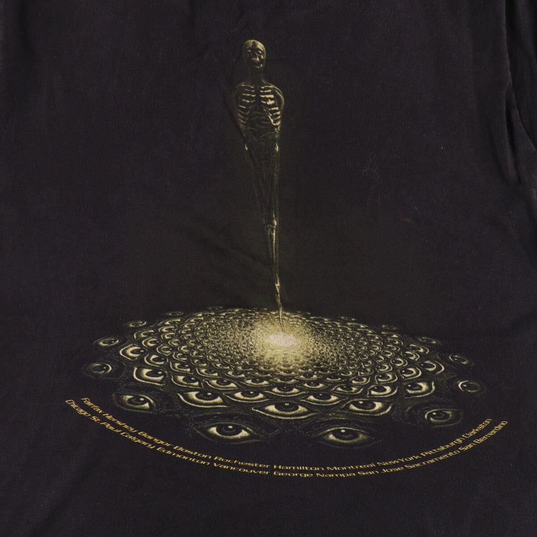 TULTEX TOOL Band T-shirt, Men's M size cotton black type Vintage Second Hand