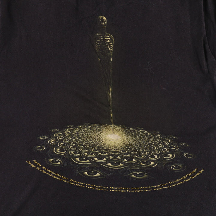 TULTEX TOOL Band T-shirt, Men's M size cotton black type Vintage Second Hand