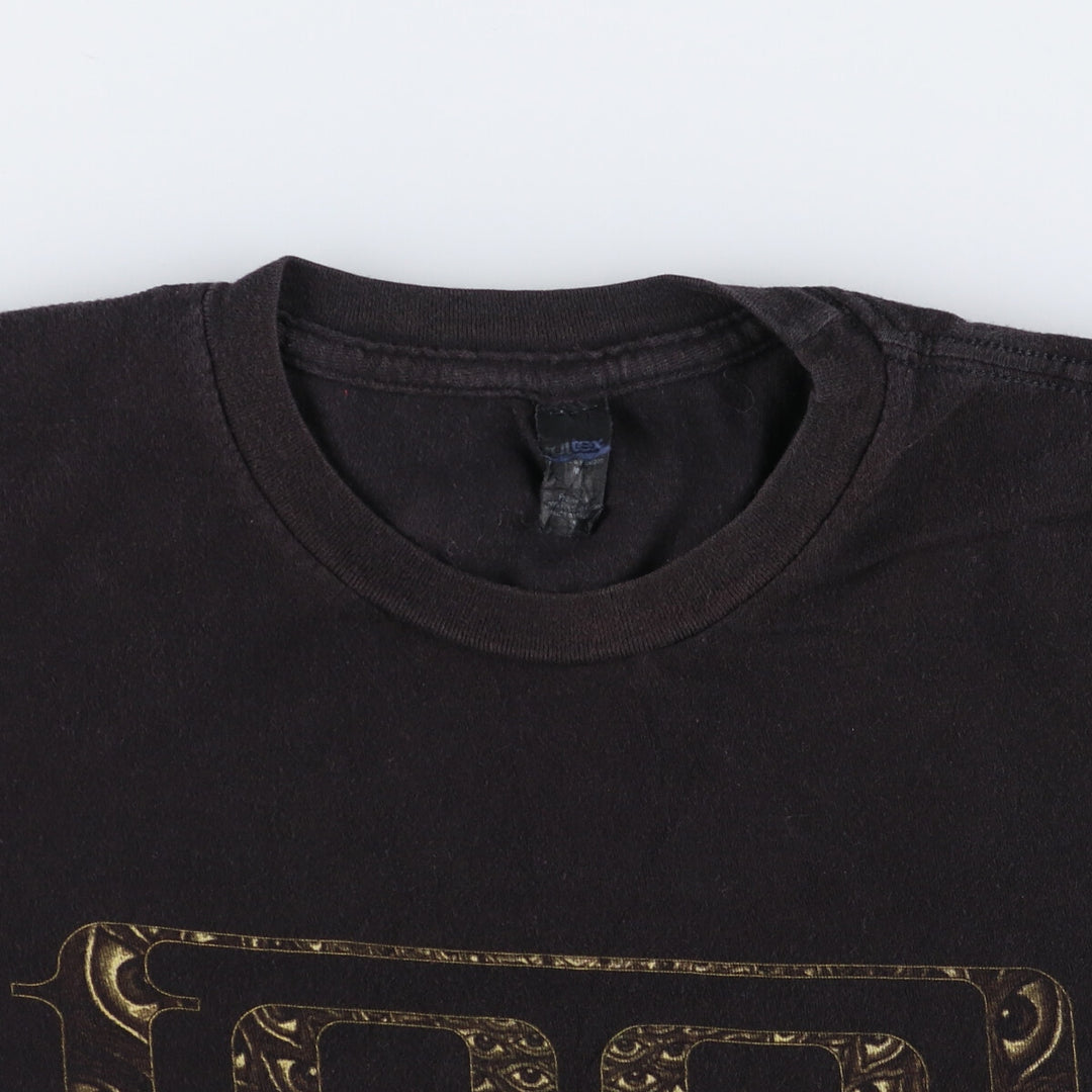 TULTEX TOOL Band T-shirt, Men's M size cotton black type Vintage Second Hand