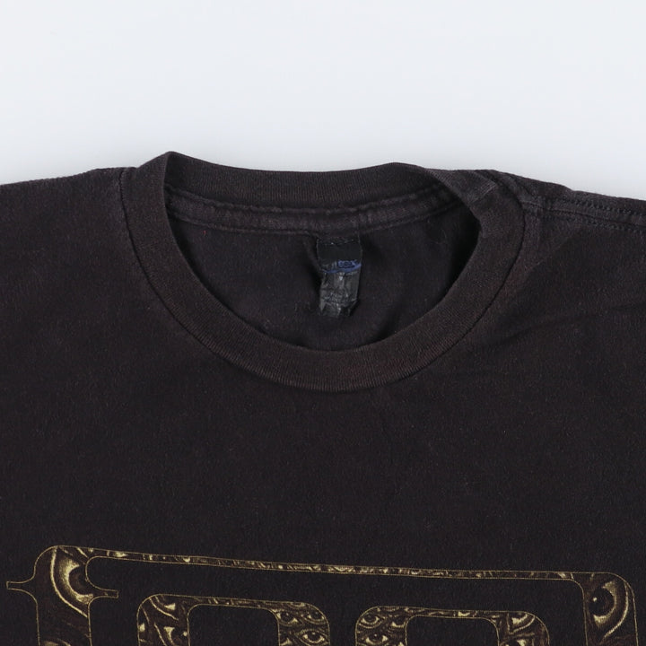 TULTEX TOOL Band T-shirt, Men's M size cotton black type Vintage Second Hand