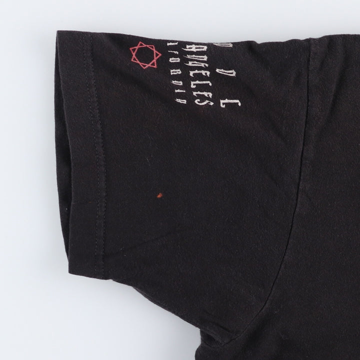 TULTEX TOOL Band T-shirt, Men's M size cotton black type Vintage Second Hand
