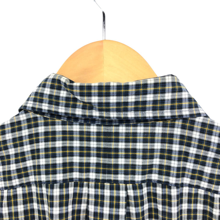 Ralph Lauren BLAKE short sleeve button down check shirt, men's size L cotton yellow type Vintage Second Hand