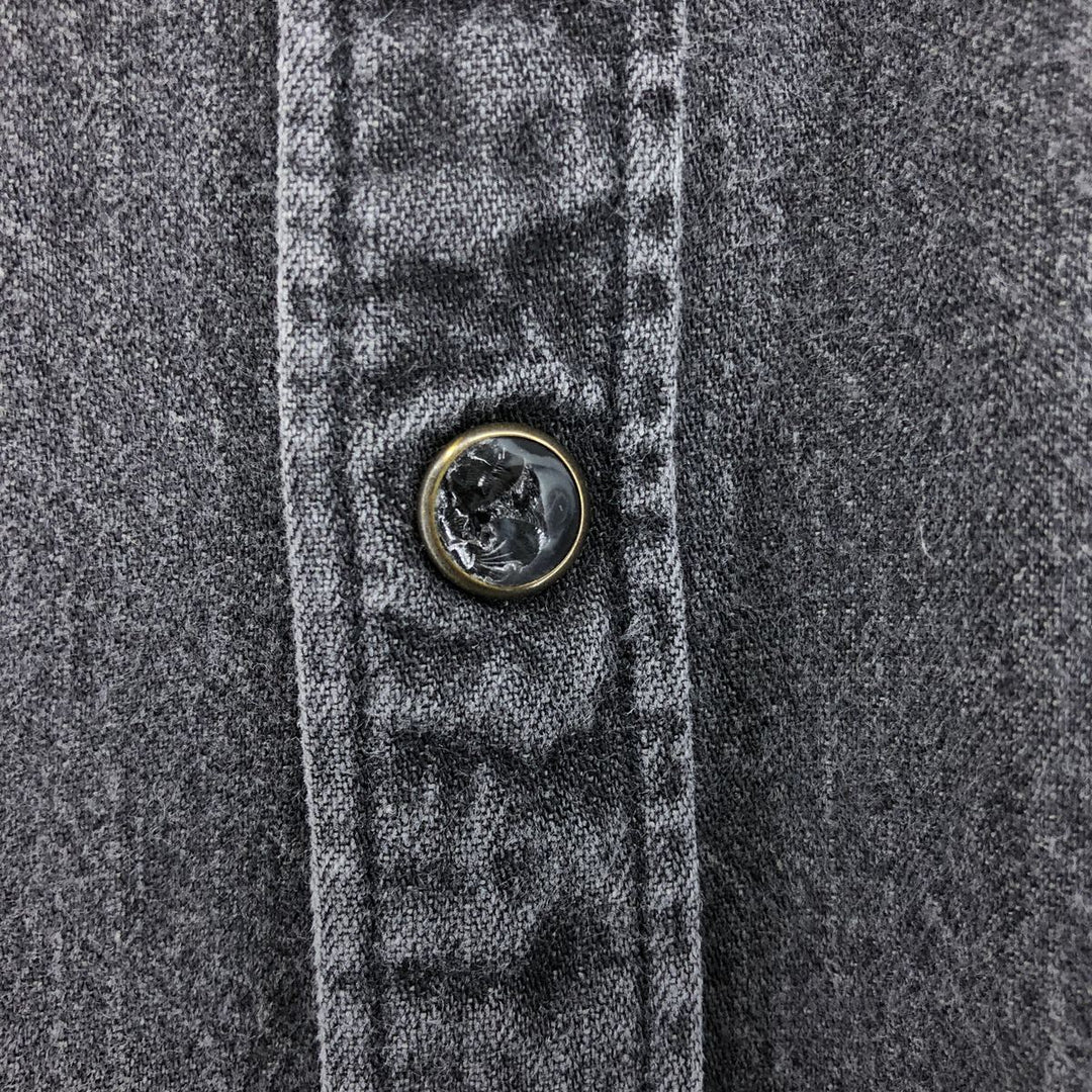 Levi's Long Sleeve Denim Western Shirt, Men's Size L cotton black type Vintage Second Hand