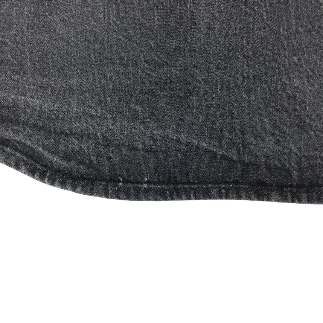 Levi's Long Sleeve Denim Western Shirt, Men's Size L cotton black type Vintage Second Hand
