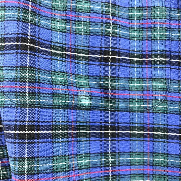 Ralph Lauren Ralph Lauren BIG SHIRT Long sleeve cotton check shirt Men's L size cotton blue type Vintage Second Hand