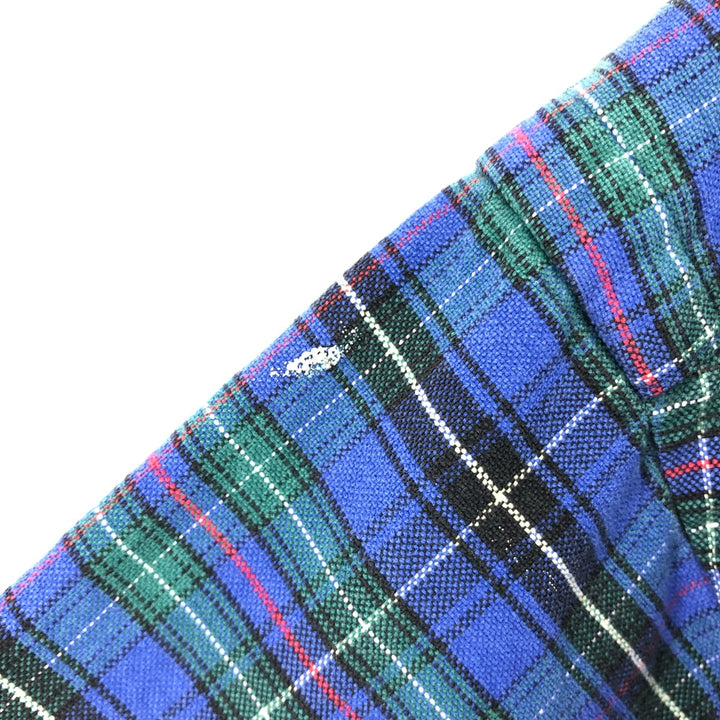 Ralph Lauren Ralph Lauren BIG SHIRT Long sleeve cotton check shirt Men's L size cotton blue type Vintage Second Hand