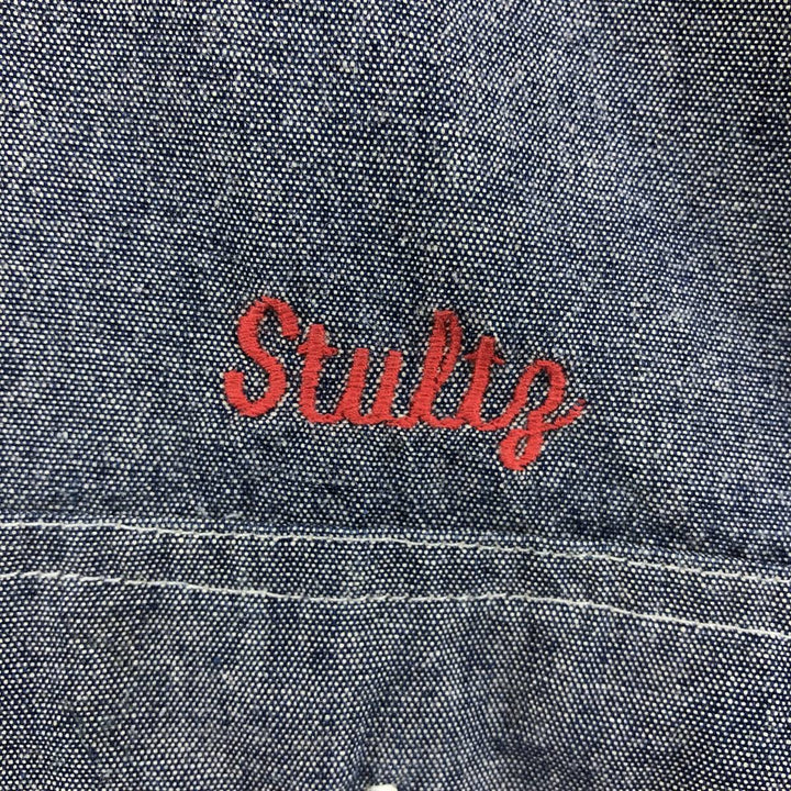 80s-90'S BIG MAC Long Sleeve Work Shirt, Men's Size L, Vintage cotton Charcoal Vintage Second Hand