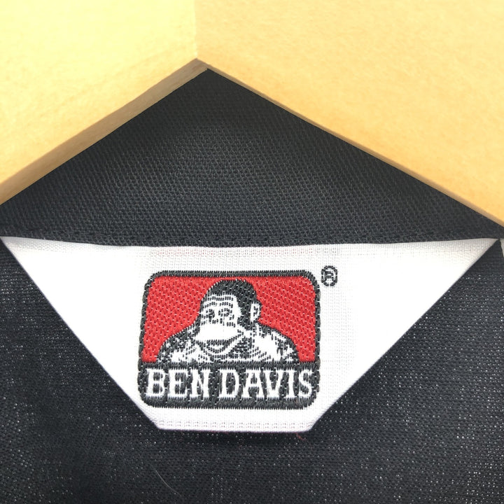 90'S Ben Davis Half-Zip Short-Sleeve Work Shirt Box Shirt Made in USA Men's M Vintage cotton black type Vintage Second Hand