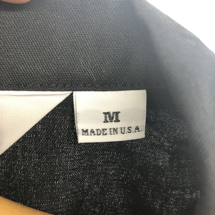 90'S Ben Davis Half-Zip Short-Sleeve Work Shirt Box Shirt Made in USA Men's M Vintage cotton black type Vintage Second Hand