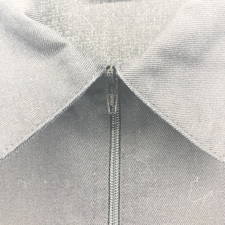 90'S Ben Davis Half-Zip Short-Sleeve Work Shirt Box Shirt Made in USA Men's M Vintage cotton black type Vintage Second Hand