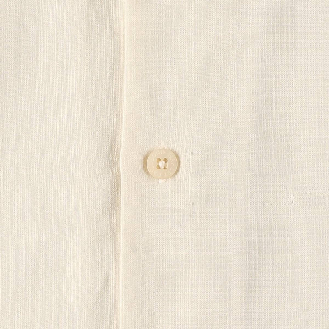Harley-Davidson Short Sleeve Open Collar Rayon Shirt Box Shirt Men's Size L Rayon ivory Vintage Second Hand