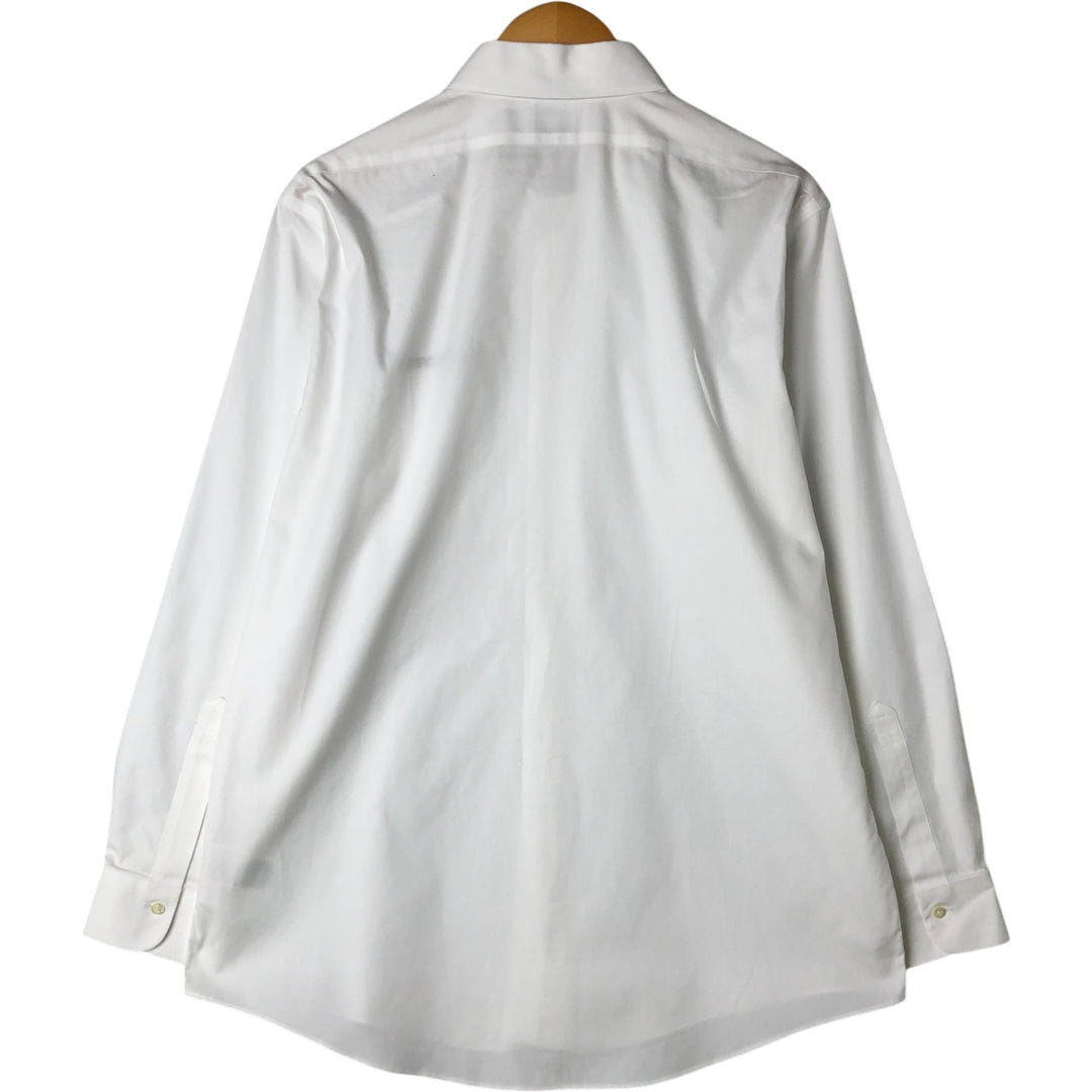 Brooks Brothers Est.1818 NORMATEC Long Sleeve Cotton Shirt, Men's Size L Supima Cotton white type Vintage Second Hand