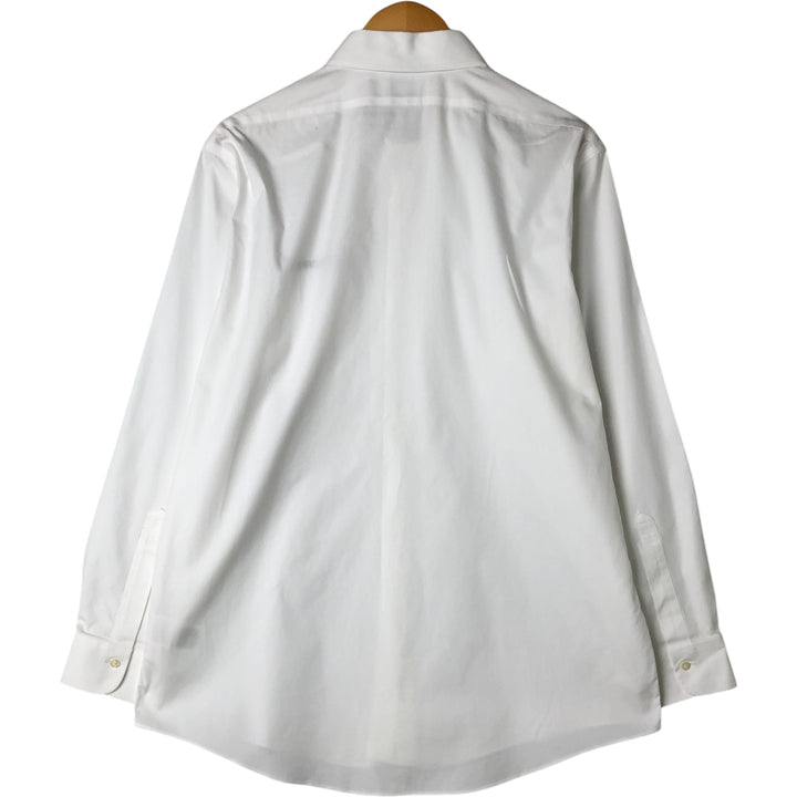 Brooks Brothers Est.1818 NORMATEC Long Sleeve Cotton Shirt, Men's Size L Supima Cotton white type Vintage Second Hand