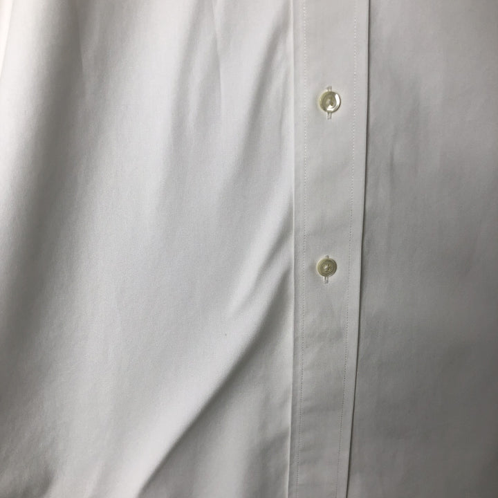 Brooks Brothers Est.1818 NORMATEC Long Sleeve Cotton Shirt, Men's Size L Supima Cotton white type Vintage Second Hand