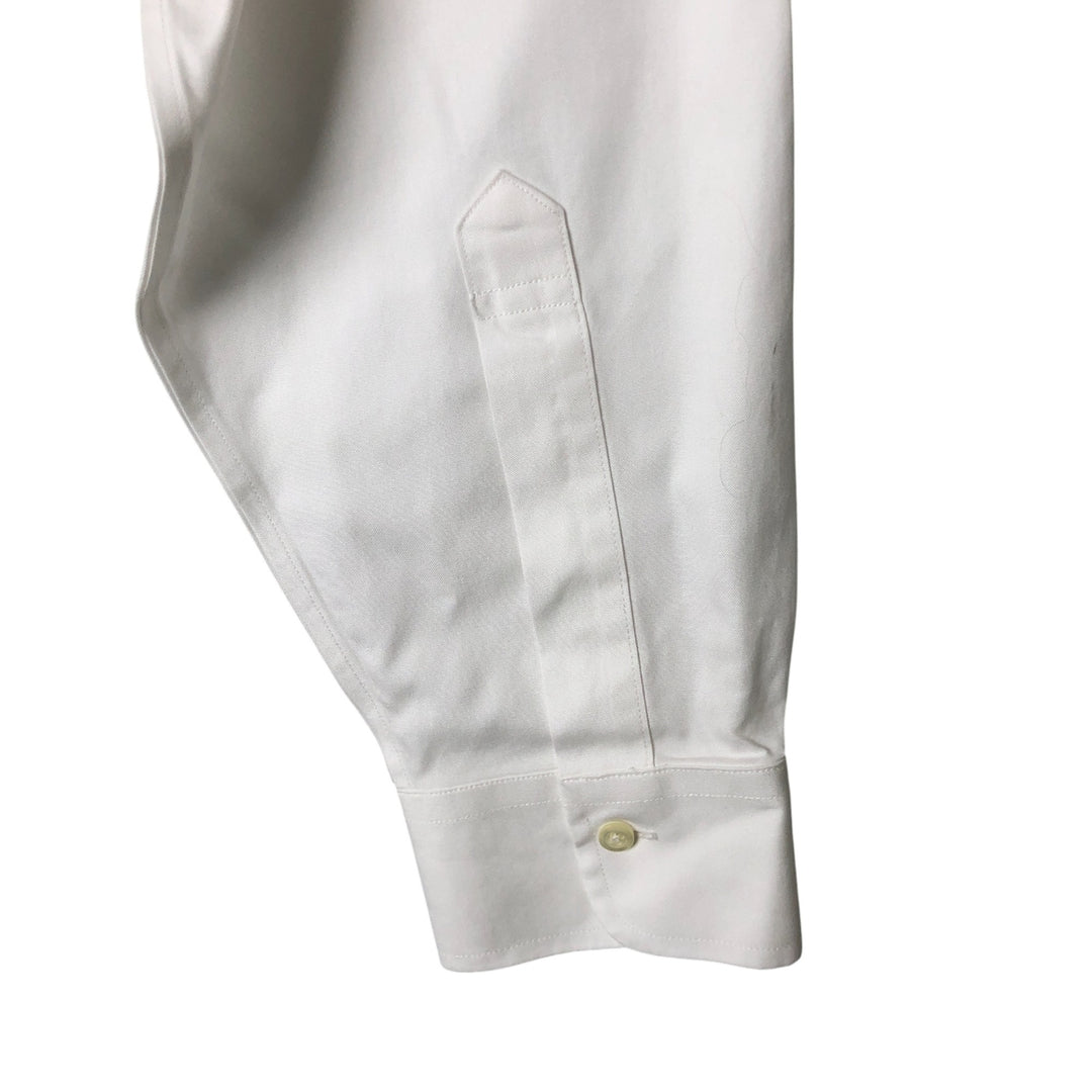 Brooks Brothers Est.1818 NORMATEC Long Sleeve Cotton Shirt, Men's Size L Supima Cotton white type Vintage Second Hand