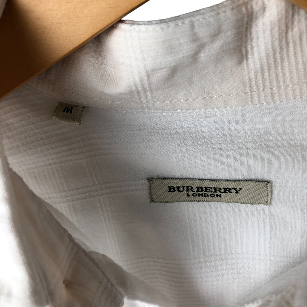 Burberry's BURBERRY LONDON Men's M size unclear white type Vintage Second Hand