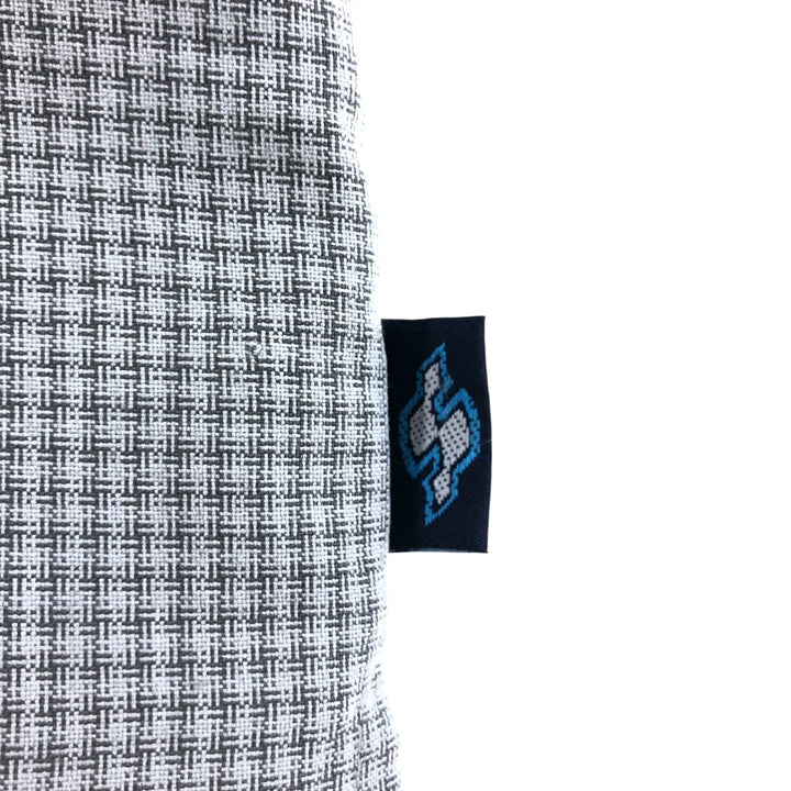 SHAH SAFARI Gingham Check Short Sleeve Open Collar Poly x Rayon Shirt Box Shirt Men's XL Size Rayon gray type Vintage Second Hand