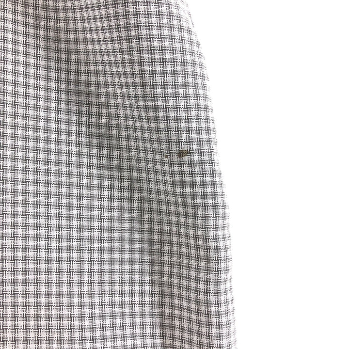 SHAH SAFARI Gingham Check Short Sleeve Open Collar Poly x Rayon Shirt Box Shirt Men's XL Size Rayon gray type Vintage Second Hand