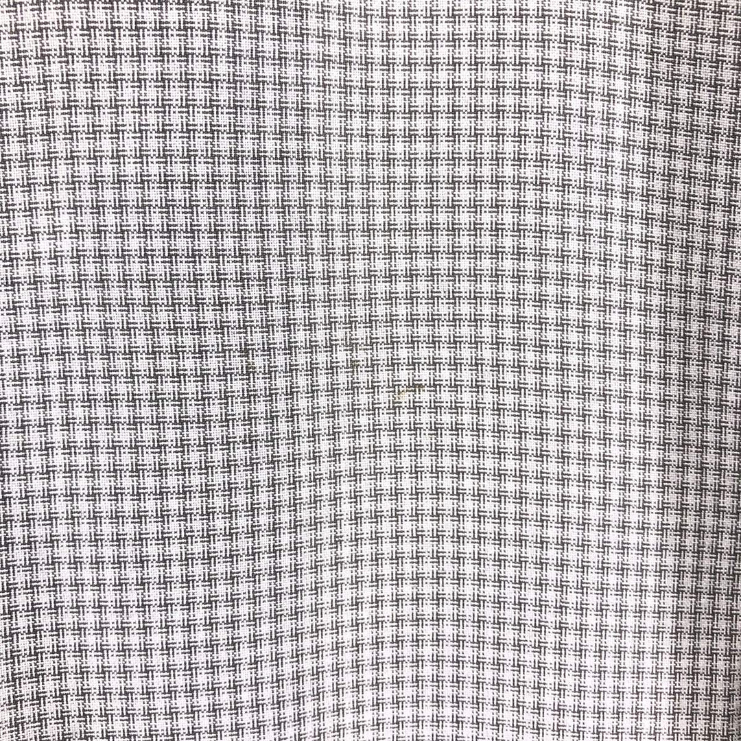 SHAH SAFARI Gingham Check Short Sleeve Open Collar Poly x Rayon Shirt Box Shirt Men's XL Size Rayon gray type Vintage Second Hand