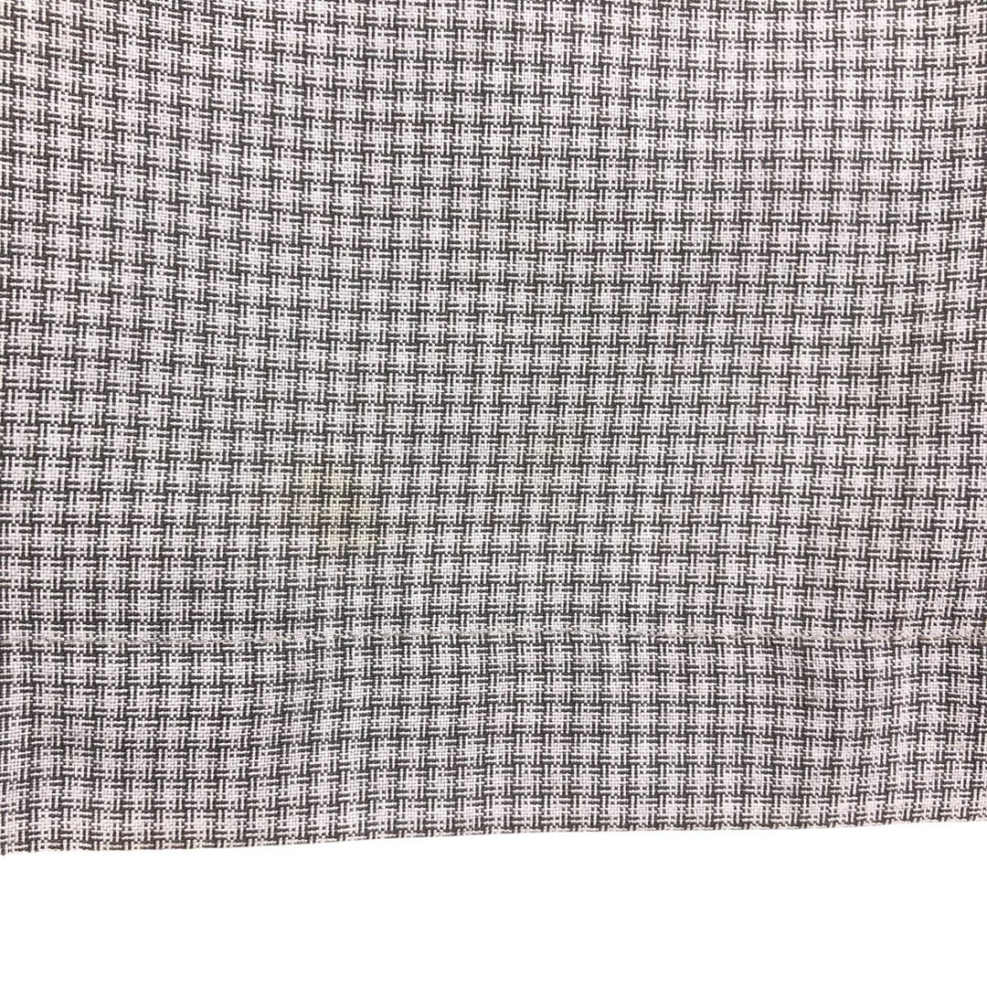 SHAH SAFARI Gingham Check Short Sleeve Open Collar Poly x Rayon Shirt Box Shirt Men's XL Size Rayon gray type Vintage Second Hand
